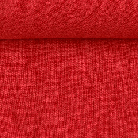 Linen fabric red 200 g/m²