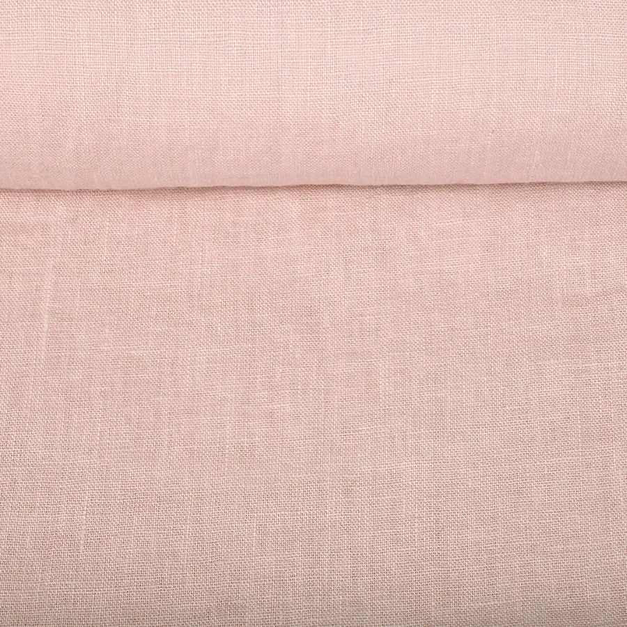 Linen fabric light pink 200 g/m²