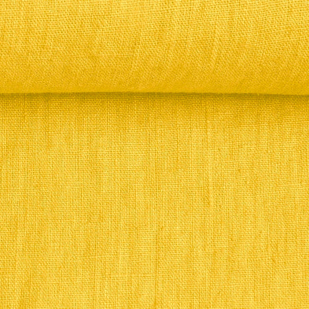 Linen fabric yellow 200 g/m²
