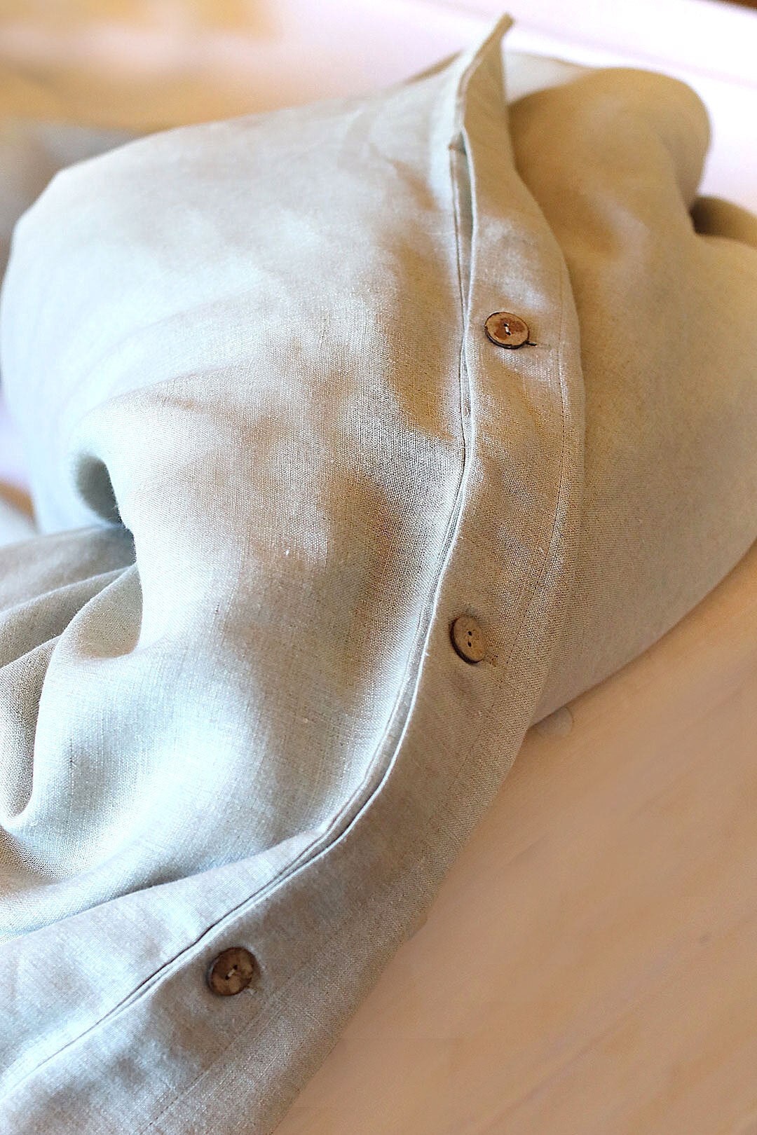 Czech Linen Lace Duvet Cover and Pillowcase