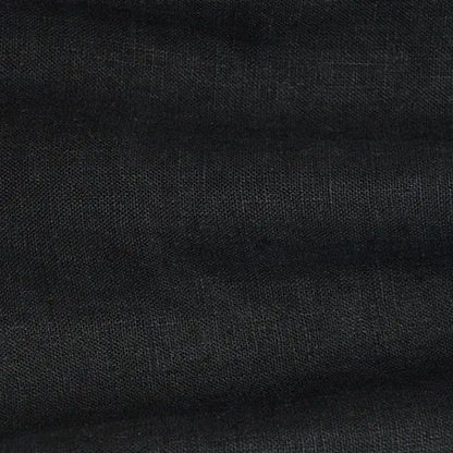 Linen fabric black 200 g/m²
