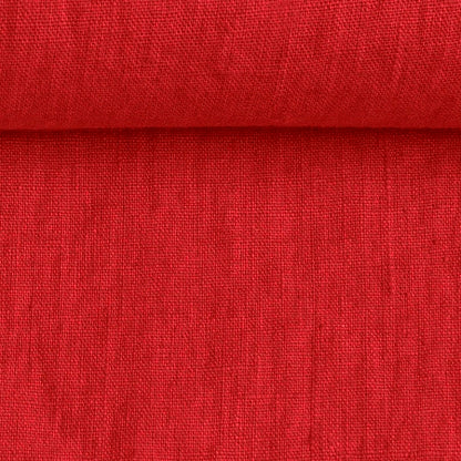 Linen fabric red 200 g/m²