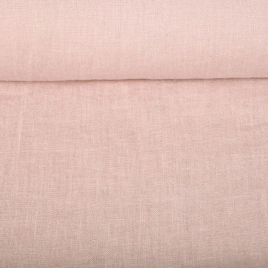 Linen fabric light pink 200 g/m²