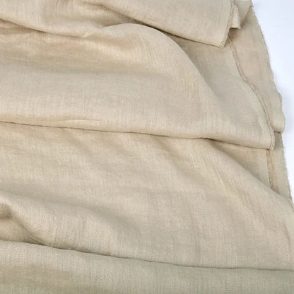 Linen fabric beige 200 g/m²