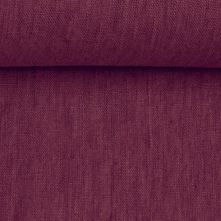 Linen fabric burgundy 200 g/m²