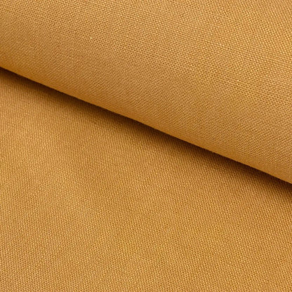 Linen fabric mustard 200 g/m²