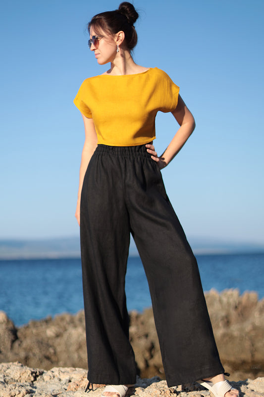 Comfortable bohemia linen pants 2in1, The magic of linen clothing – practical tips for your first purchase 