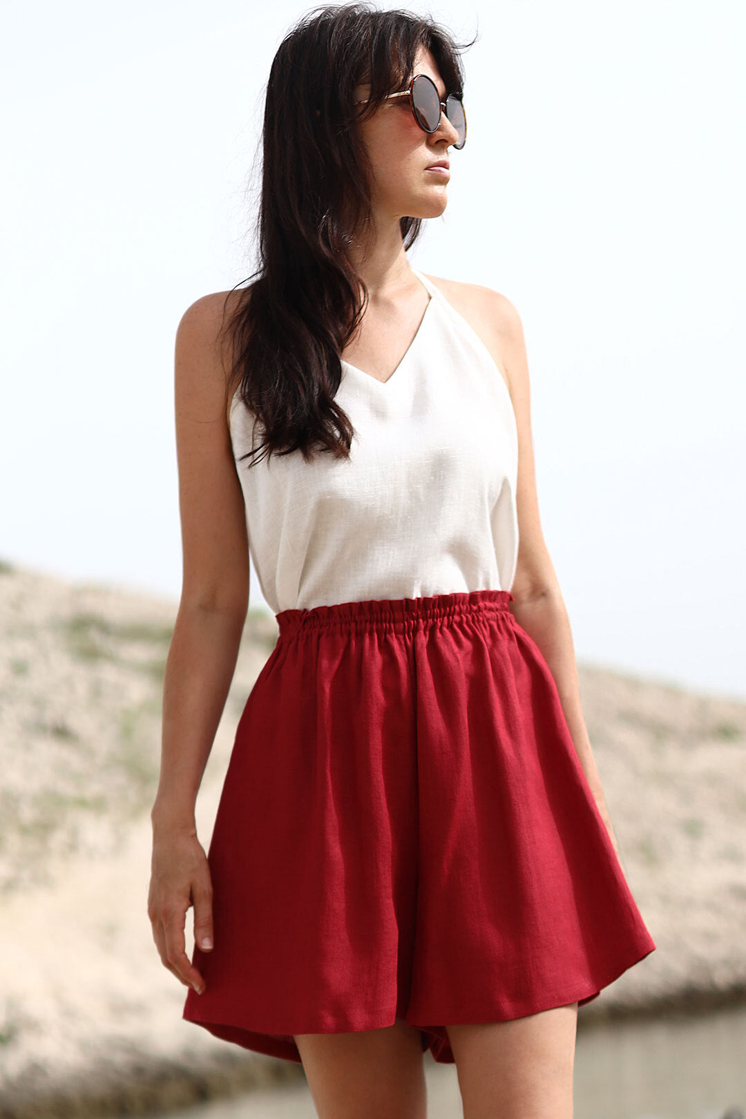 Bohemia linen shorts