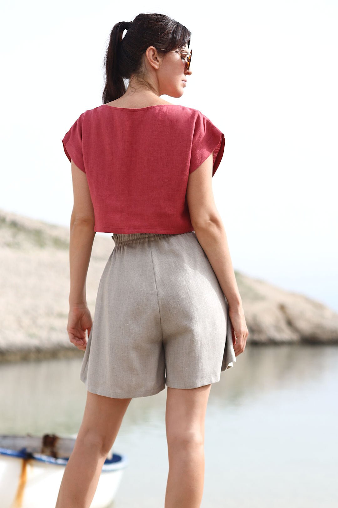 Bohemia linen shorts