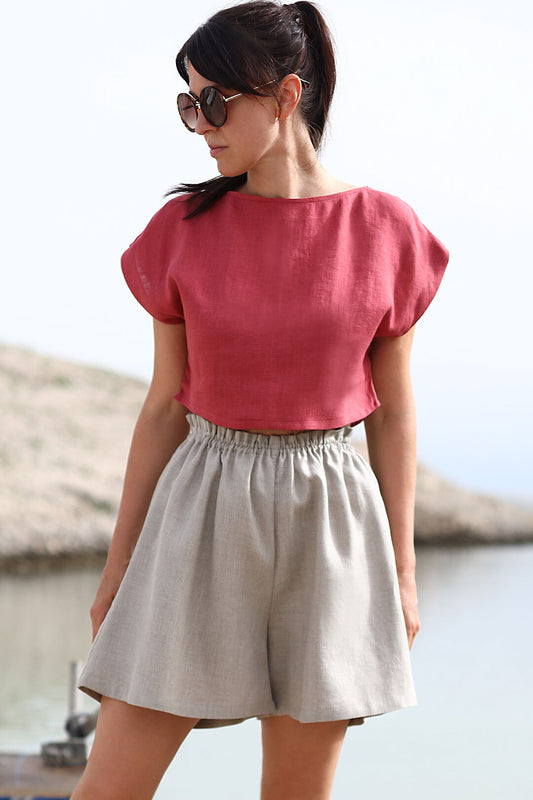 Bohemia linen shorts