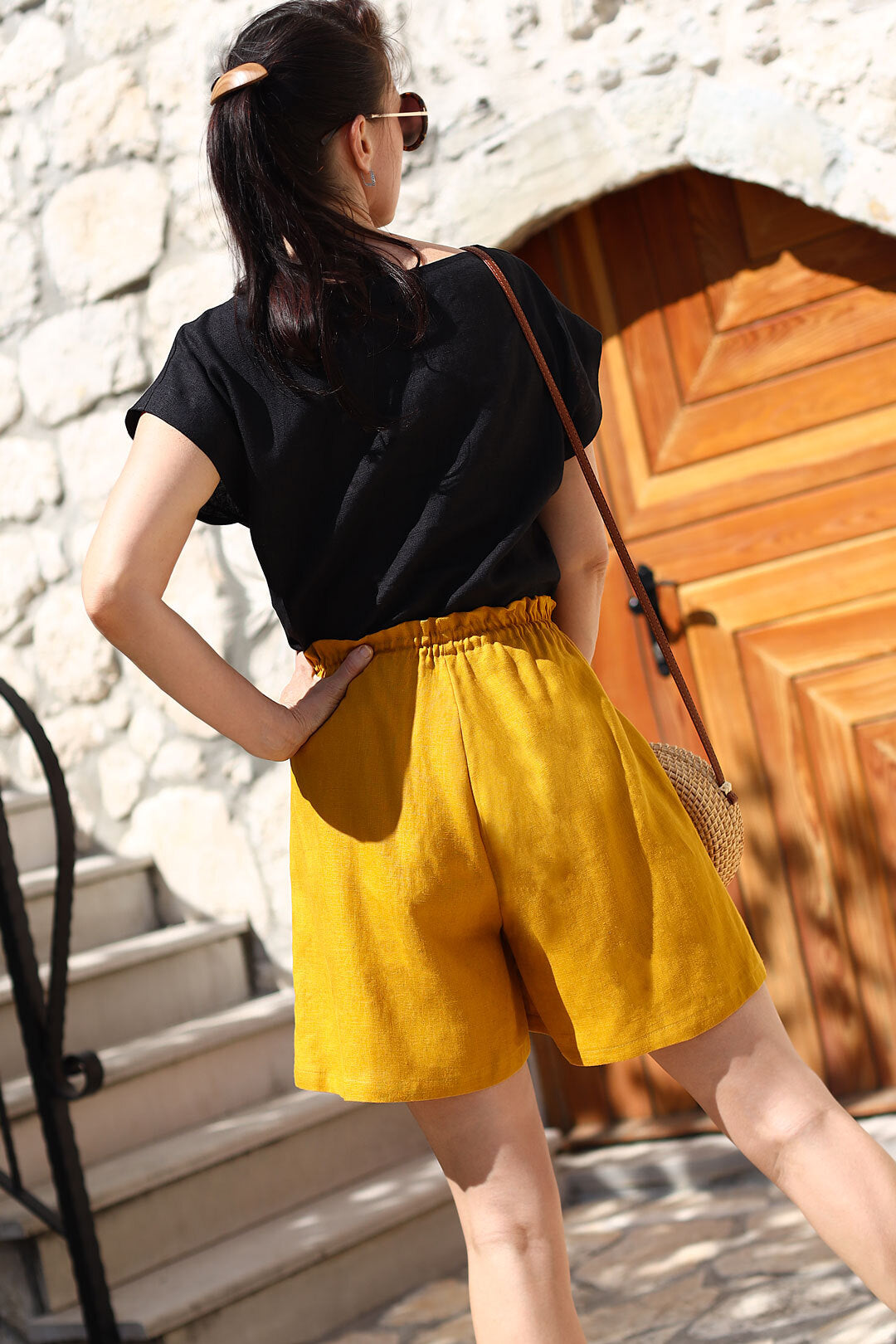 Bohemia linen shorts