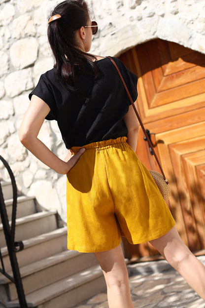 Bohemia linen shorts