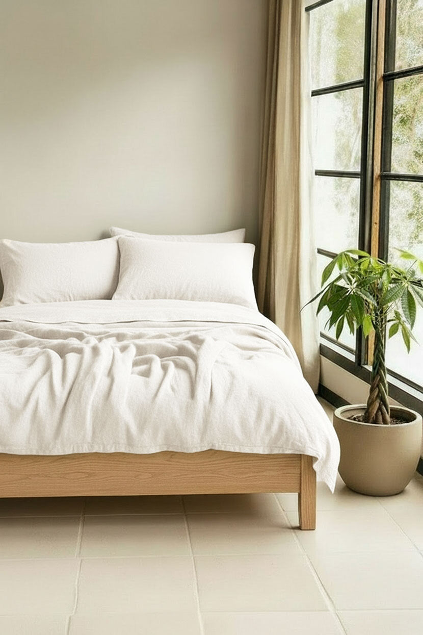 Czech linen duvet cover and pillowcase