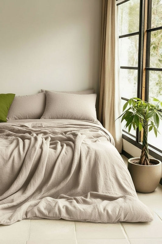 Czech linen duvet cover and pillowcase