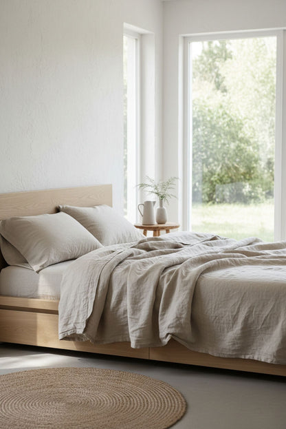Czech linen duvet cover and pillowcase