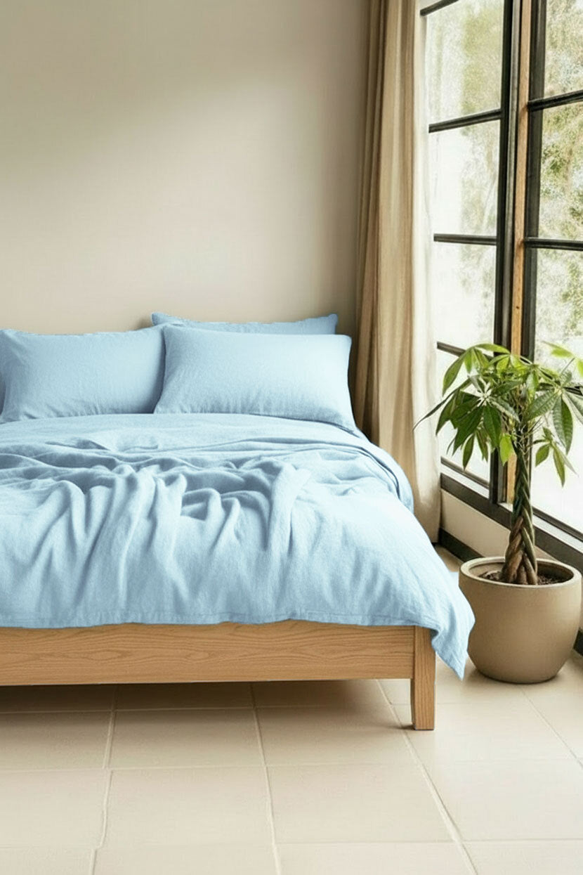 Czech linen duvet cover and pillowcase