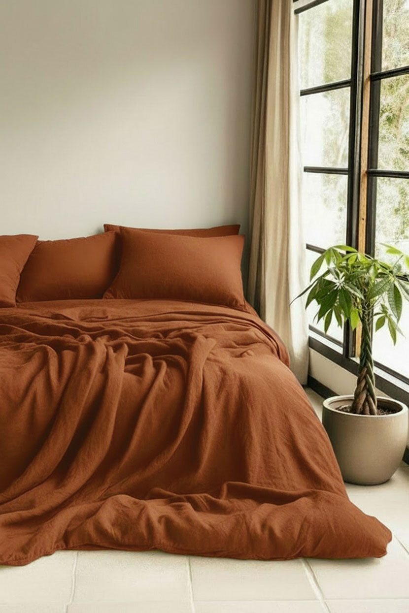 Czech linen duvet cover and pillowcase