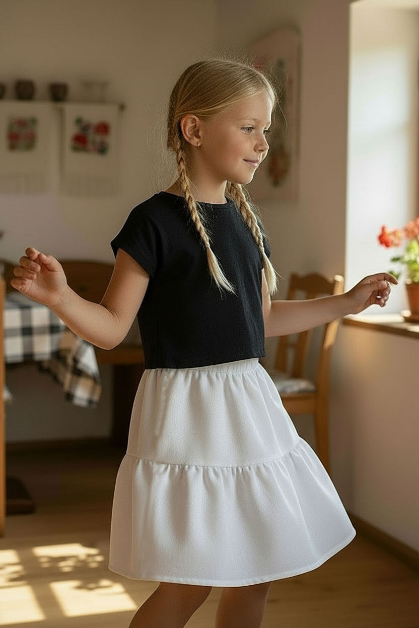 Girls' linen skirt Lotika - Czech sustainable fashion