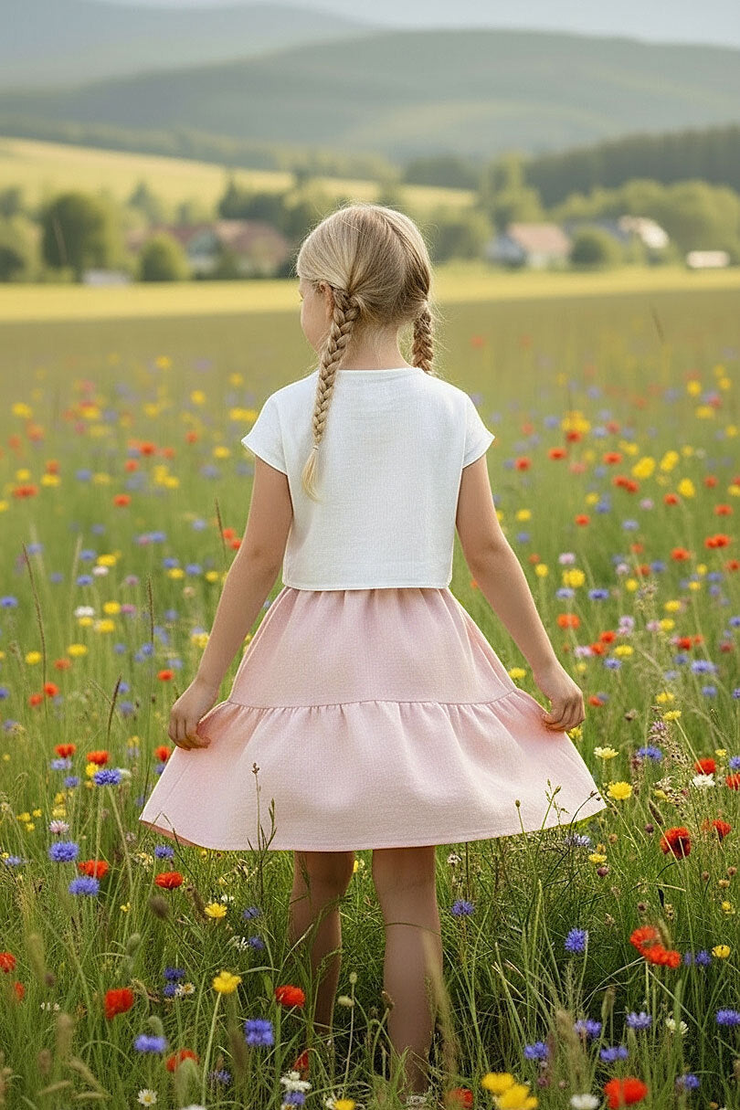 Girls' linen skirt Lotika - Czech sustainable fashion