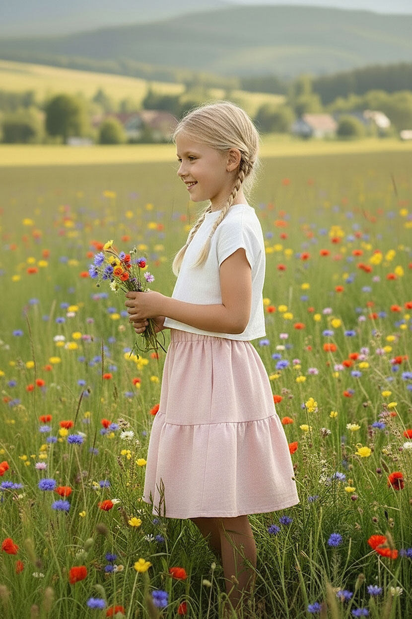 Girls' linen skirt Lotika - Czech sustainable fashion