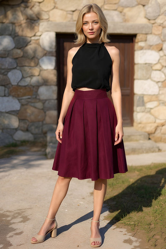 Linen evening skirt