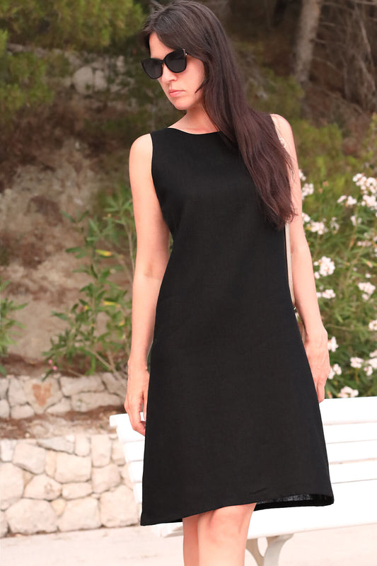 , black linen dresses 