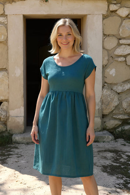 Linen dress for mother and daughter