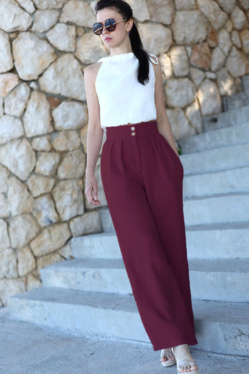 burgundy / 34