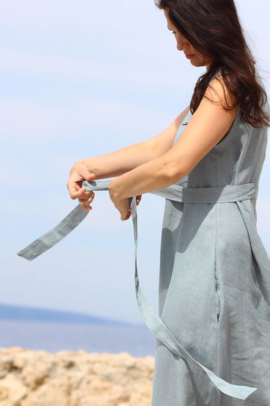 Linen belt for Lotika dress, The magic of linen clothing – practical tips for your first purchase 