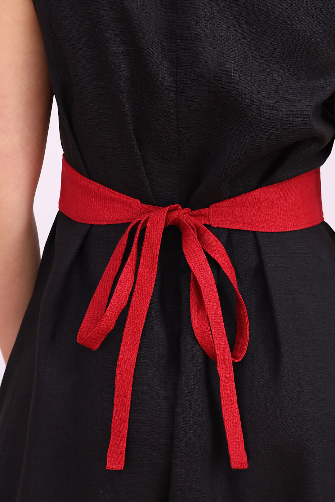 Linen belt Lotika medium width