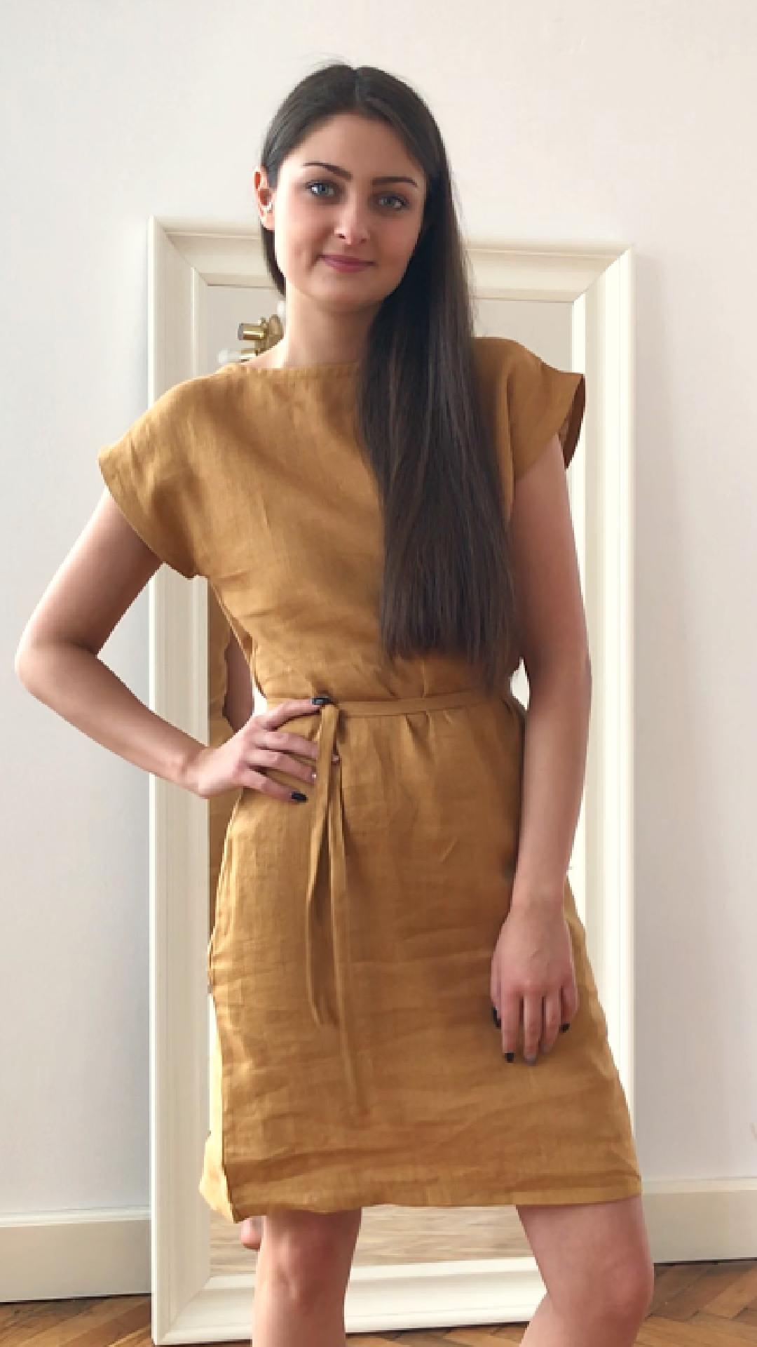 Linen short summer dress | Lotika Linen short summer dress | Lotika