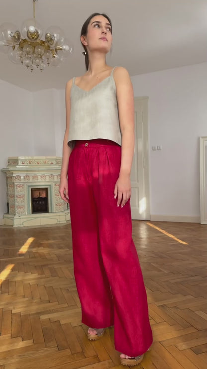 Linen Czech formal trousers