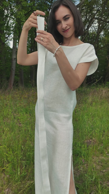 Czech linen maxi dress