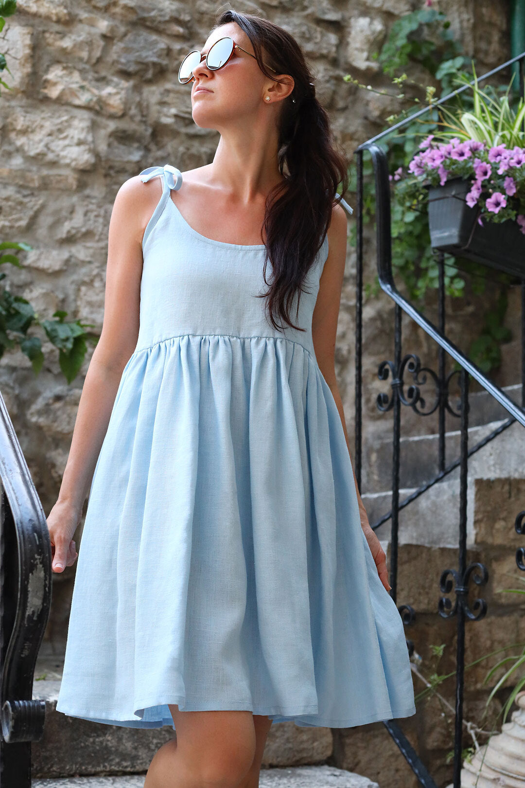 Romantic Linen Czech Dress Lotika