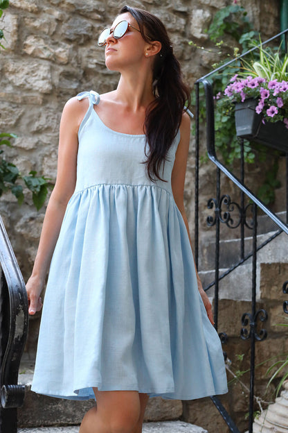 Romantic Linen Czech Dress Lotika