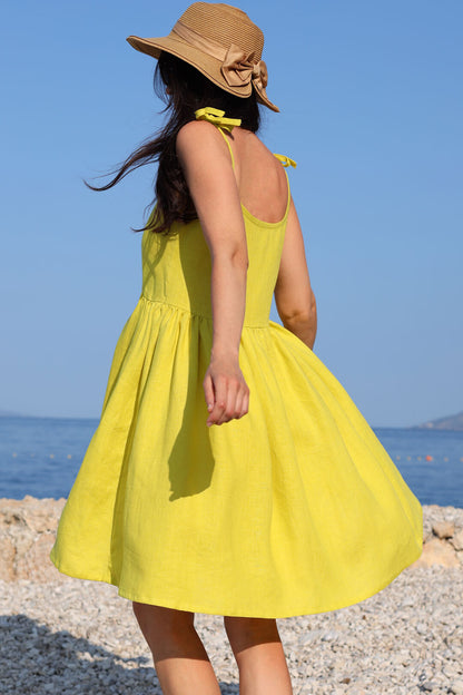 Romantic Linen Czech Dress Lotika